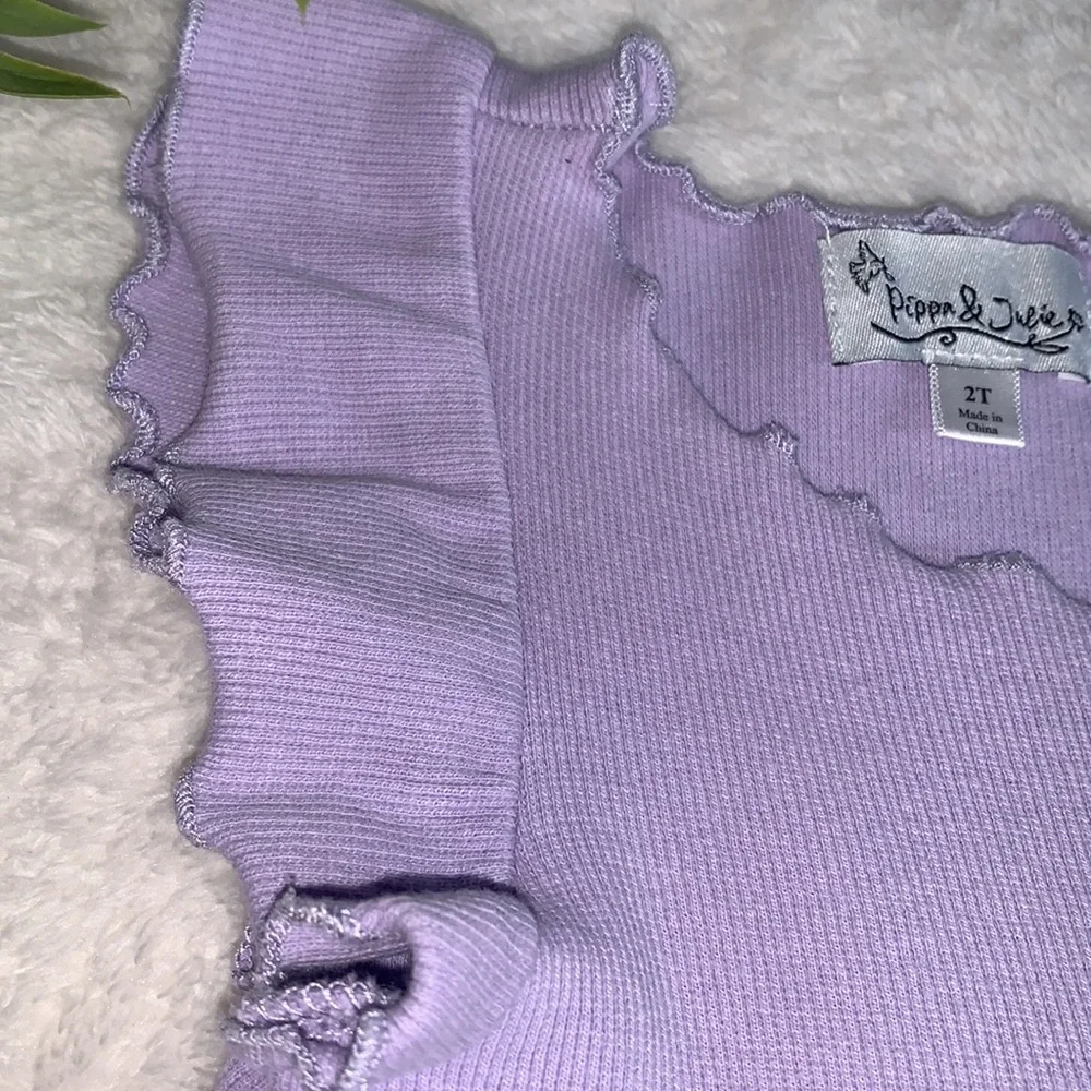 Pippa & Julie Lavender Dress 2T Tulle Bottom EUC - Picture 4 of 12